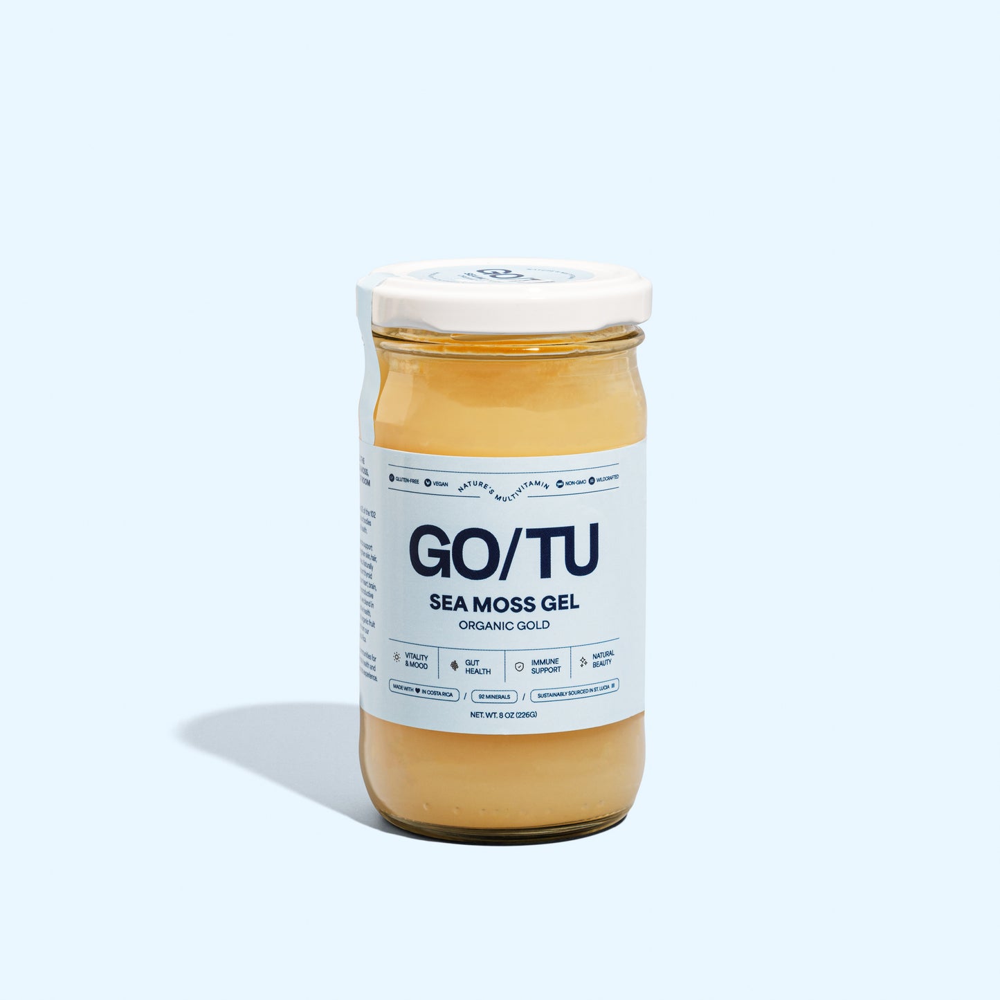 GO/TU Sea Moss Gel – 8oz Gold | Pure, Shelf-Stable Superfood | Nature’s Multivitamin