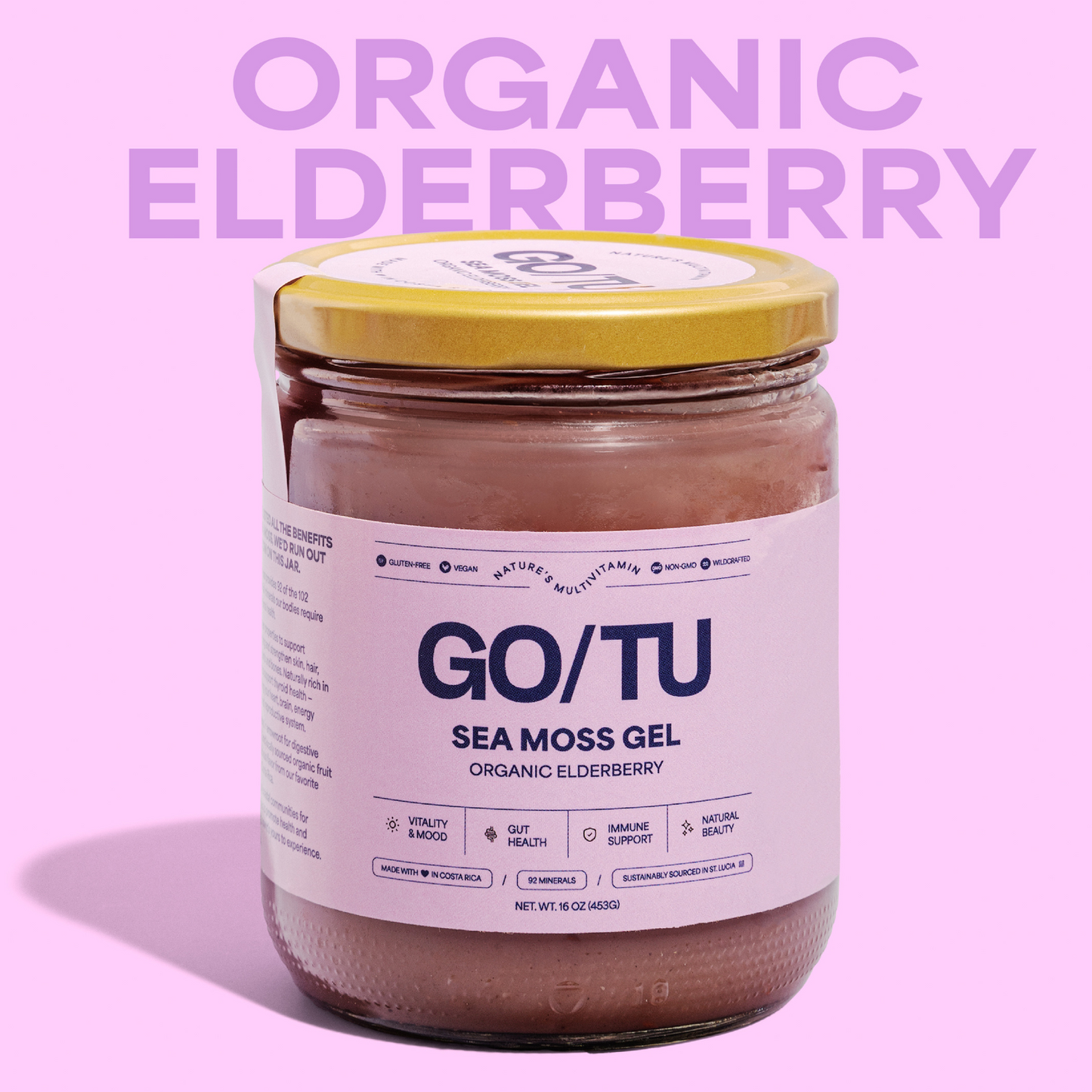Elderberry Sea Moss Gel – 16oz