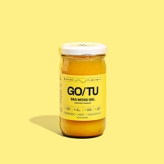 GO/TU Sea Moss Gel – 8oz Mango | Pure, Shelf-Stable Superfood | Nature’s Multivitamin