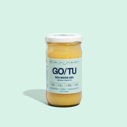 GO/TU Sea Moss Gel – 8oz Pineapple | Pure, Shelf-Stable Superfood | Nature’s Multivitamin