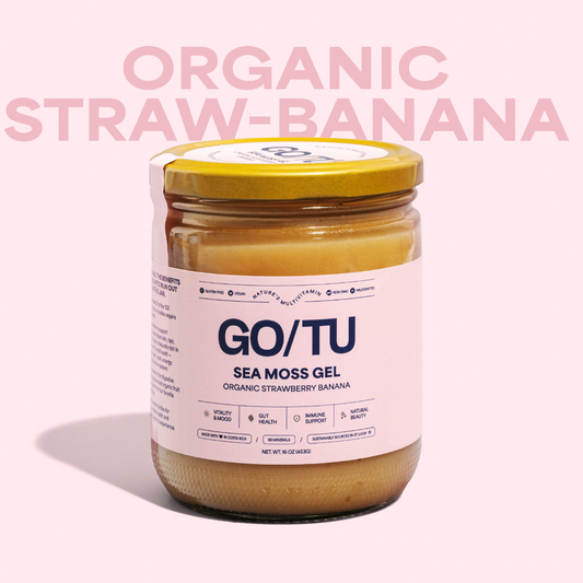 Strawberry Bananna Sea Moss Gel – 16oz